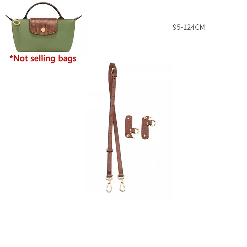 sangle d'épaule en cuir véritable adaptée au sac longchamp mini le pliage, accessoires de sangle de sac bandoulière sans perforation