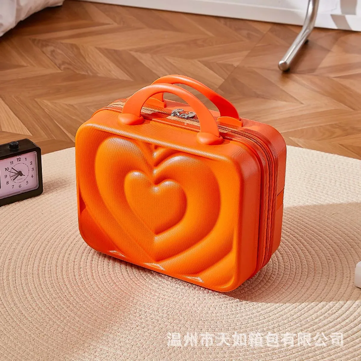 mini valise de maquillage de 14 pouces, assemblage de bagages, fixe, boîte à bonbons de mariage, rangement en gros, boîte-cadeau personnalisable