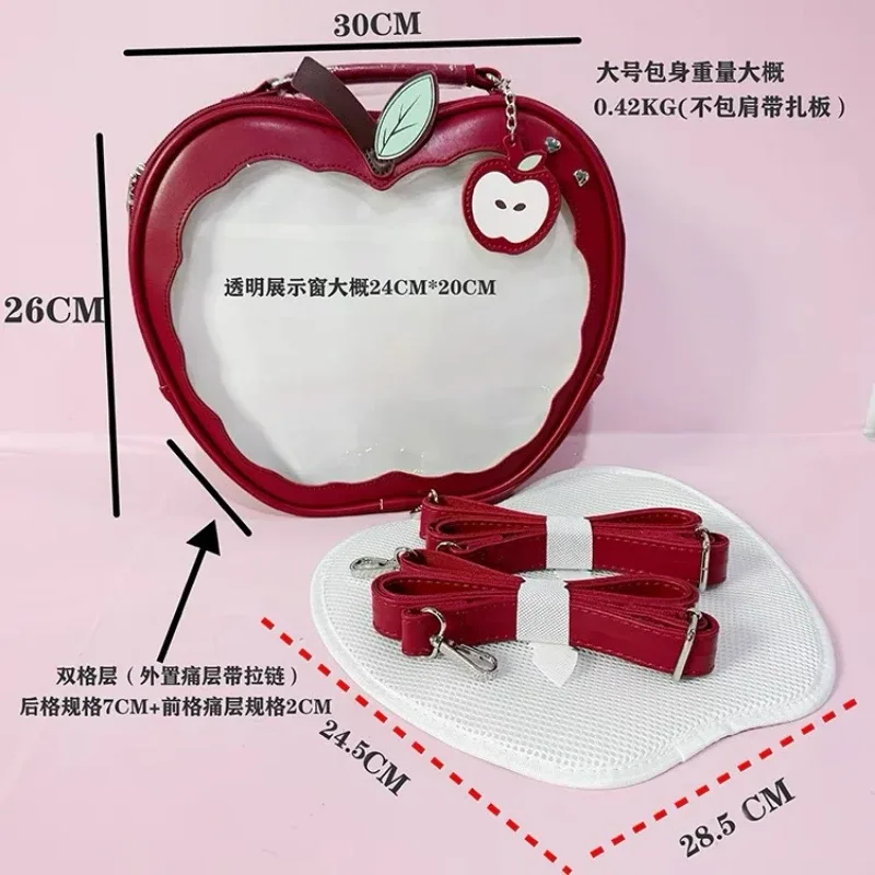 nouvelle fille harajuku niche design pomme sac à bandoulière sac à main style doux mignon ulzzang ita sac y2k sac à dos style preppy itabag