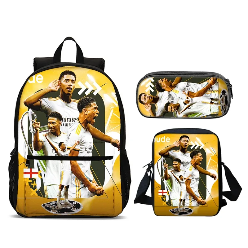 bellingham 3 pièces ensemble sac à dos sacs d'école anime sac à bandoulière trousse à crayons camping livre sacs pour garçons filles meilleur cadeau