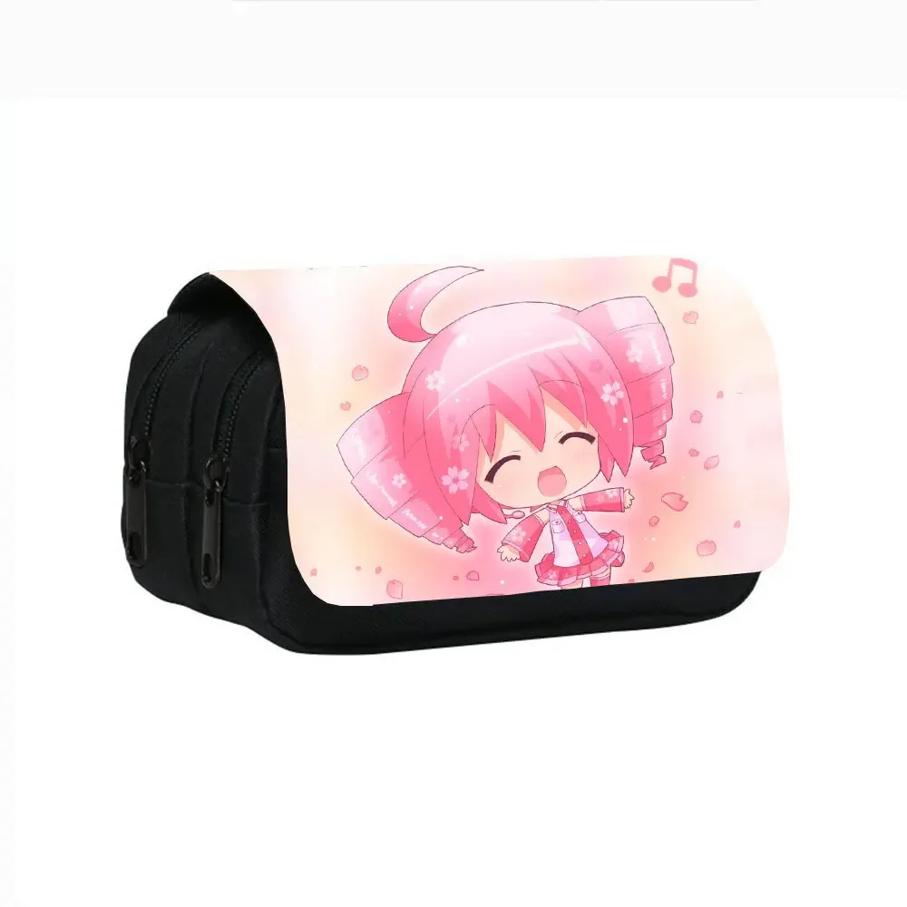 nouveau produit stress te te kasane teto imprimé double couche trousse à crayons stress étudiant papeterie sac