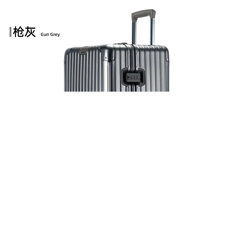 valise 100% aluminium 3:7 fendue pour bagage en métal de capacité maximale 26/28/32/40 pouces valises de voyage en alliage d'aluminium-magnésium