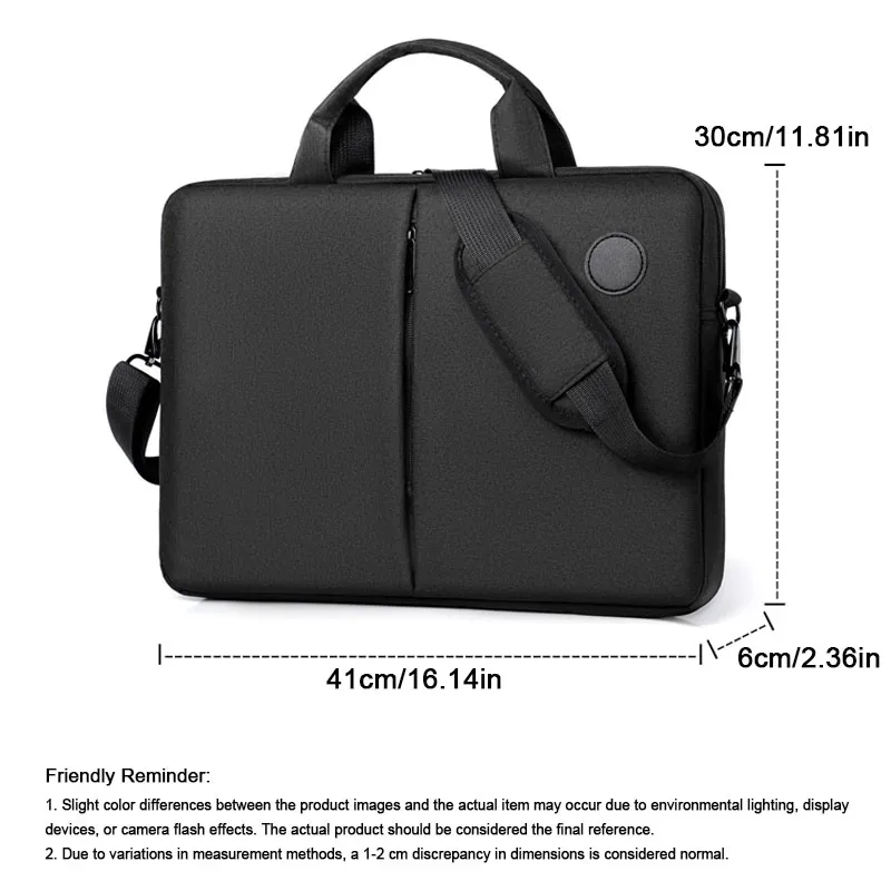 1pc sac pour ordinateur portable de banlieue d'affaires pour hommes 15.6 pouces léger porte-documents pour ordinateur portable pour hommes sac à bandoulière de banlieue pour hommes