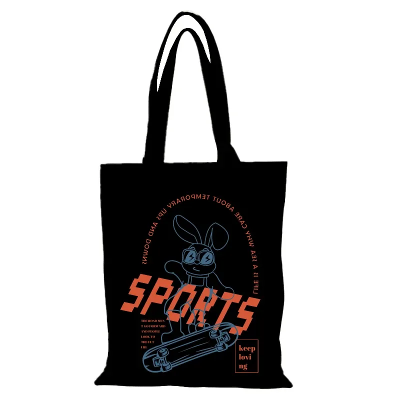 loisirs homme sac fourre-tout mignon nouveaux sacs à main eco sac caractère femmes sac à main dame sacs shopper shopping plage tissu toile épaule
