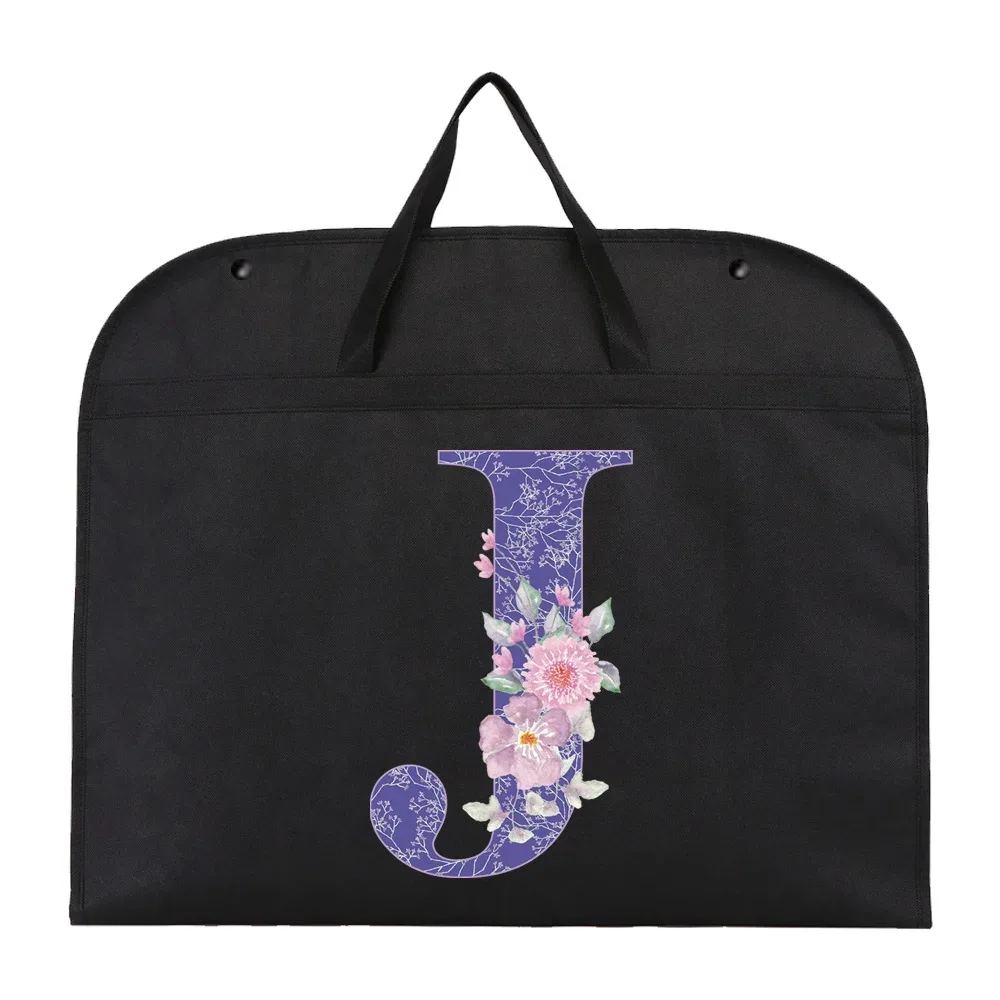 vêtements suspendus housse anti-poussière organisateur robe costume manteau sac de rangement violet fleur sacs à vêtements garde-robe suspendus organisateurs de vêtements