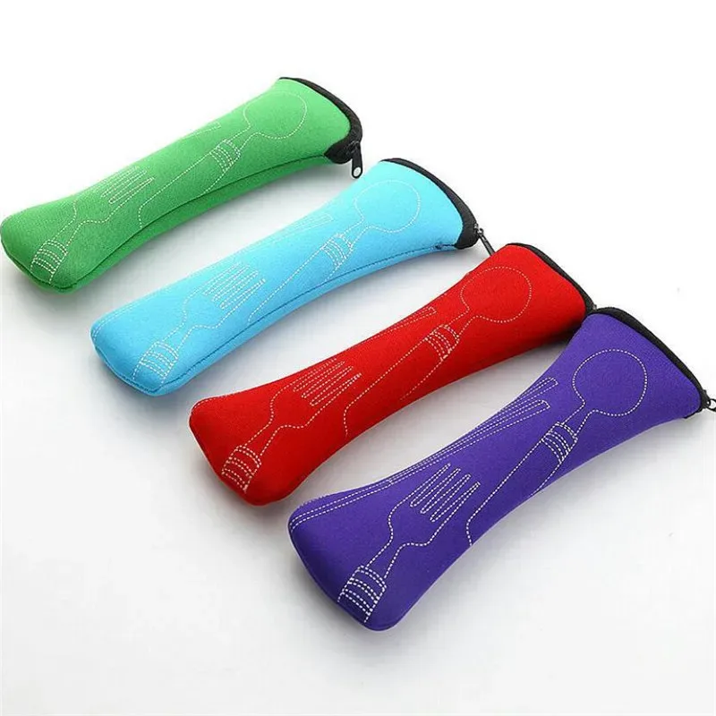 housse de rangement de couverts nomades, pour couteaux, fourchette, cuillère, coffret pour ranger les ustensiles