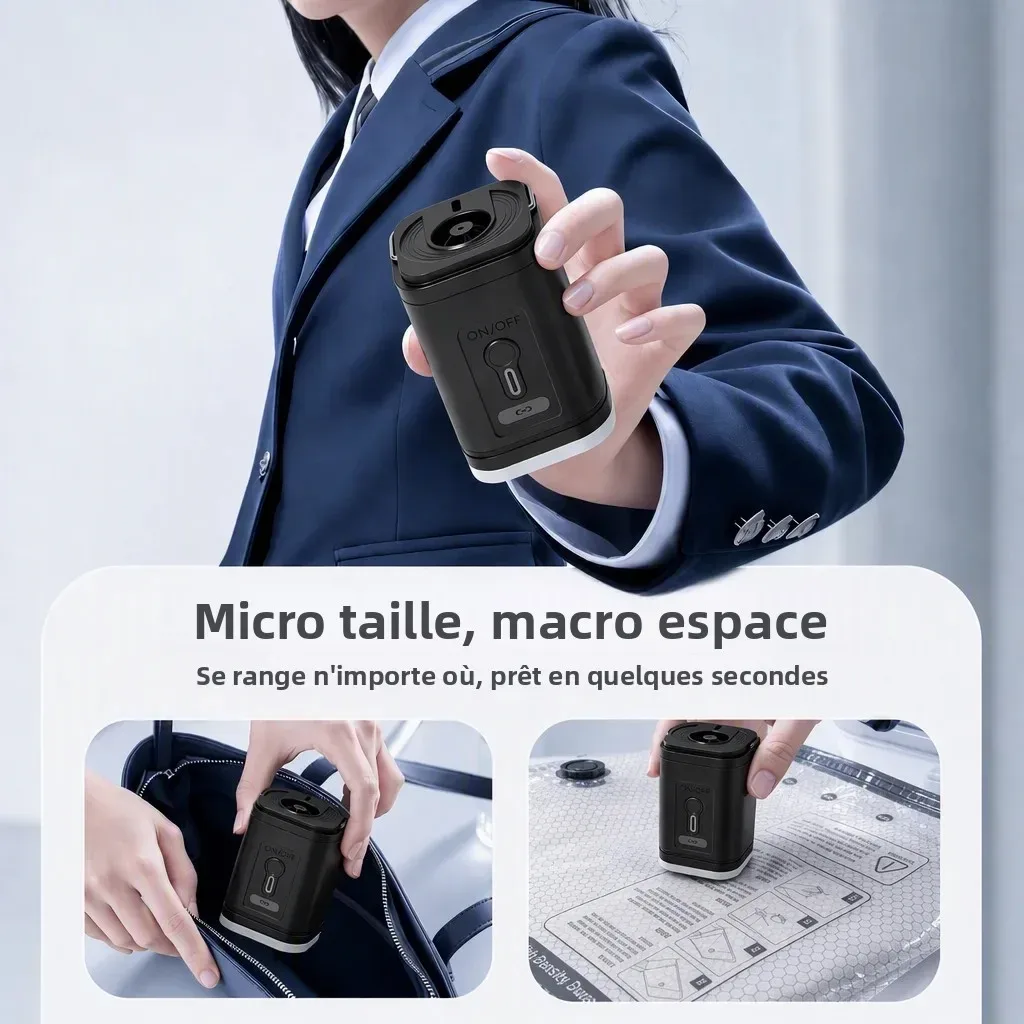 pompe electrique sacs compression vide nylon anti dechirure voyage rangement, maison gain place reutilisable kit organisateur emballage 4 pieces grande capacite anti moisi portatif compact accessoires camping