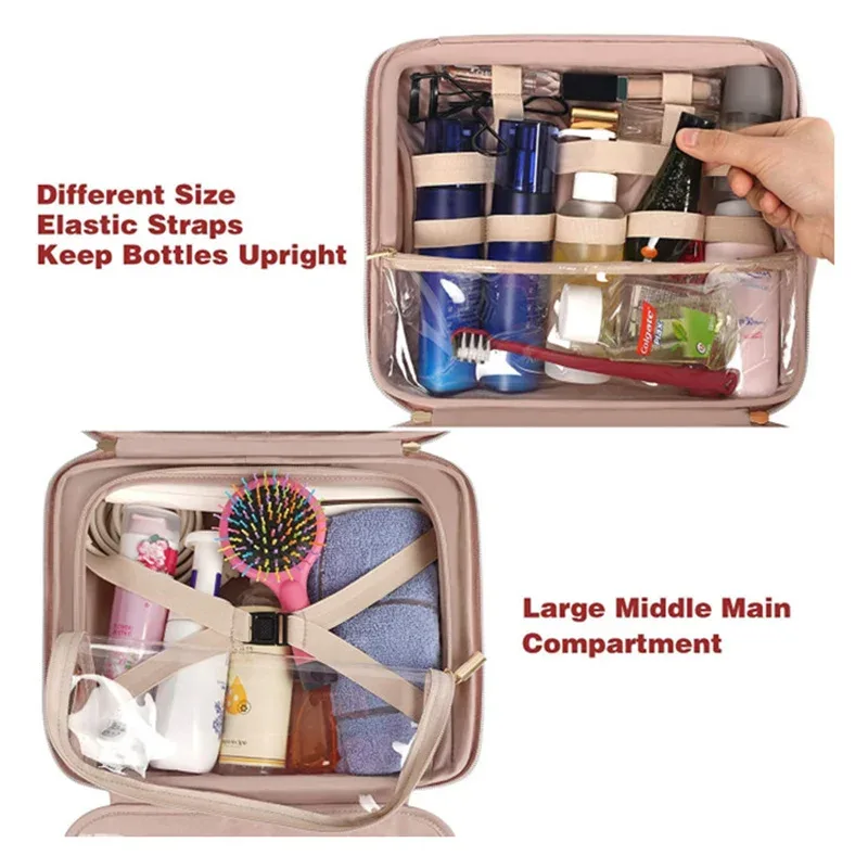 xmessun nouvelle trousse de rangement tendance, trousse de maquillage portable de voyage grande capacité, sac de toilette, trousse de rangement pour articles de toilette