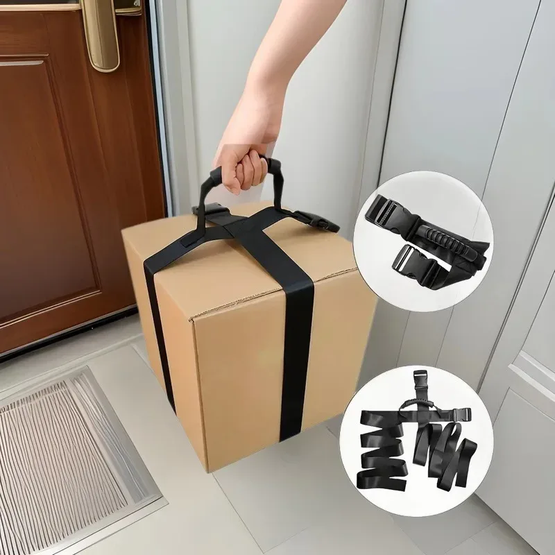 sangle de bagage réglable robuste avec poignée - sangle de déménagement et d'emballage antidérapante, sangle de transport adaptée aux voyages, au transport et à l'emballage