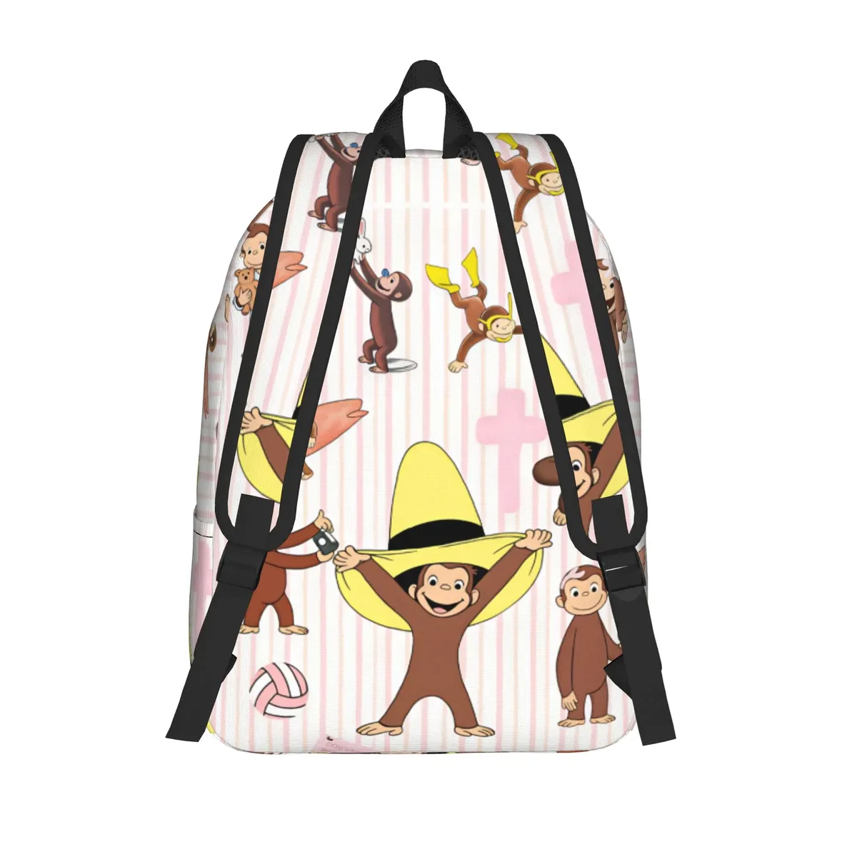 sac à dos multifonctionnel curious george, sacs à dos de trekking, sacs à dos colorés pour étudiants, sacs souples pour lycéens, style sac à dos