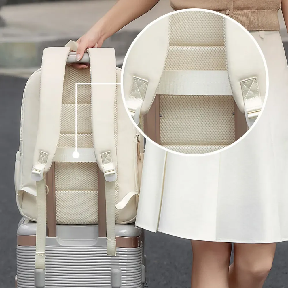 sac à dos de voyage léger pour femmes, sac d'école à la mode pour filles, sac à dos étanche pour ordinateur portable de 16 pouces, sac à dos d'école pour étudiants