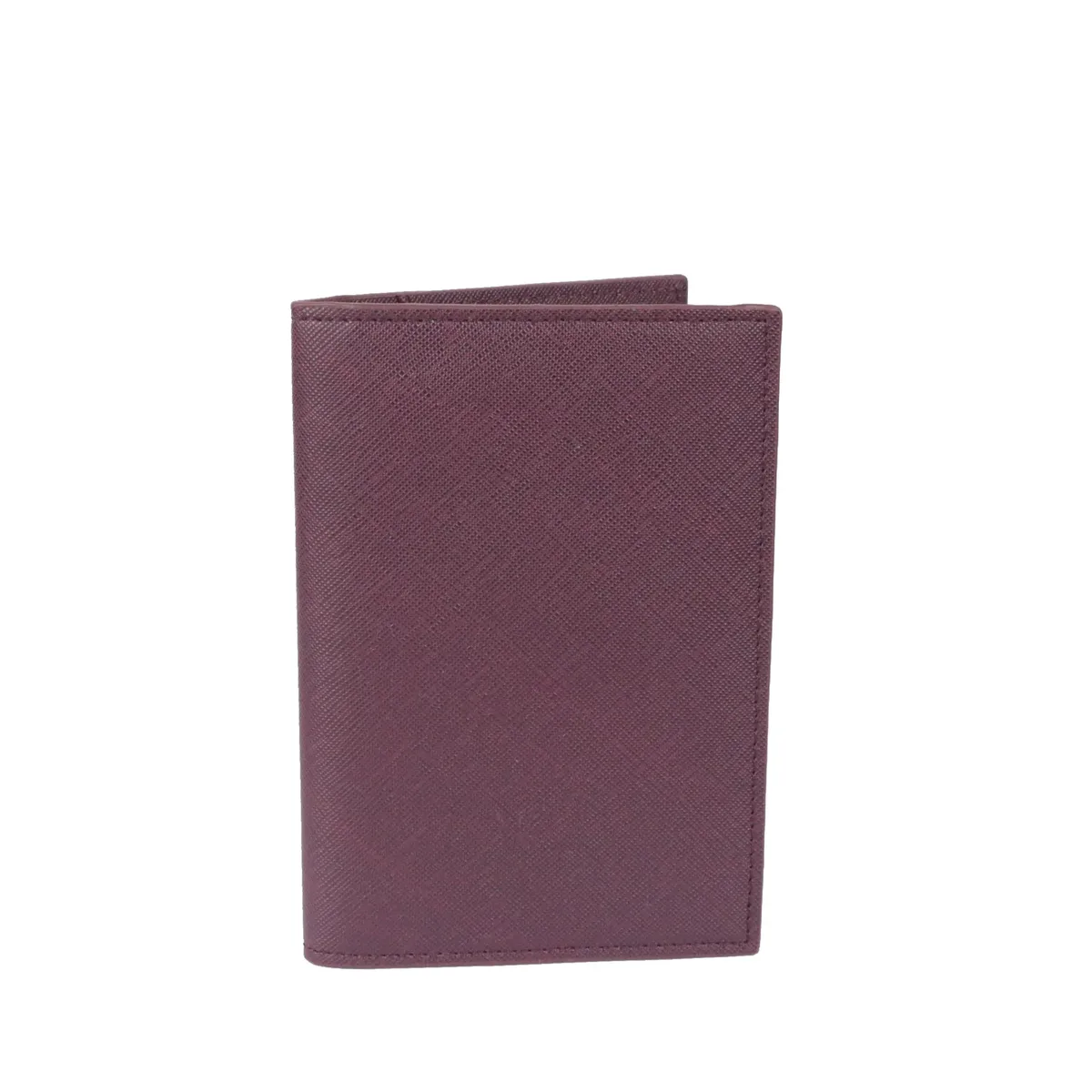 saffiano-couverture de passeport en cuir pu avec nom personnalisé, étiquettes à bagages, porte-passeport, étiquette de valise de voyage, accessoires d'embarquement