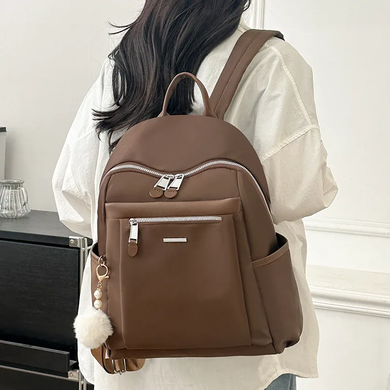 nouveau sac à dos pour femme sac à bandoulière convertible sacs à dos esthétiques pour dames avec compartiments pour ordinateur portable poche secrète 15.6 pouces grand