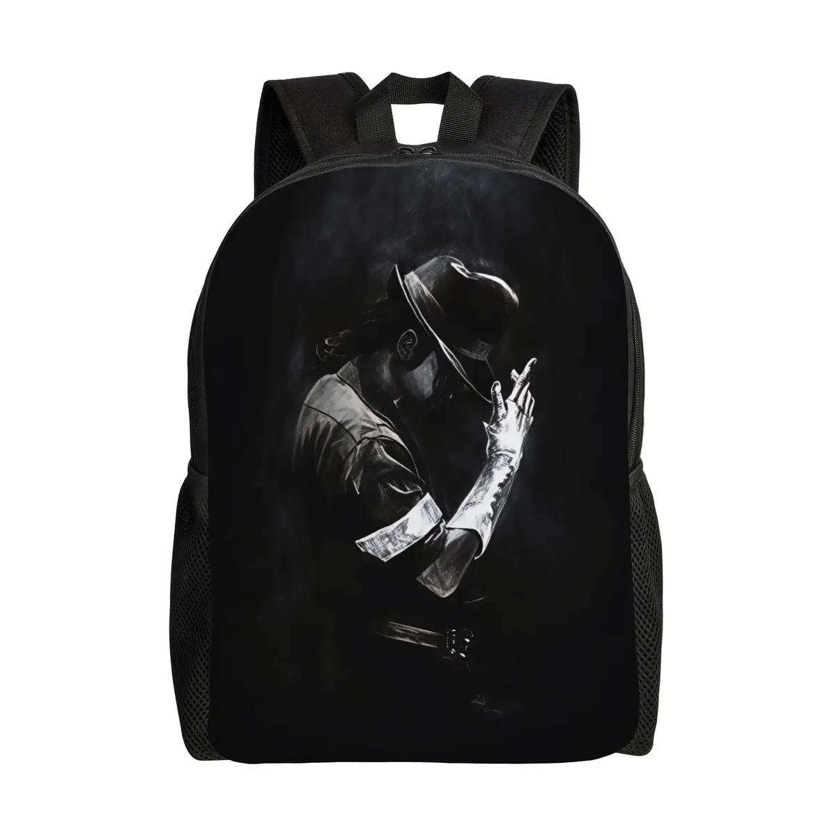 michael mj sac à dos unisexe respirant en polyester, sacs d'école amusants, sac à dos de voyage design