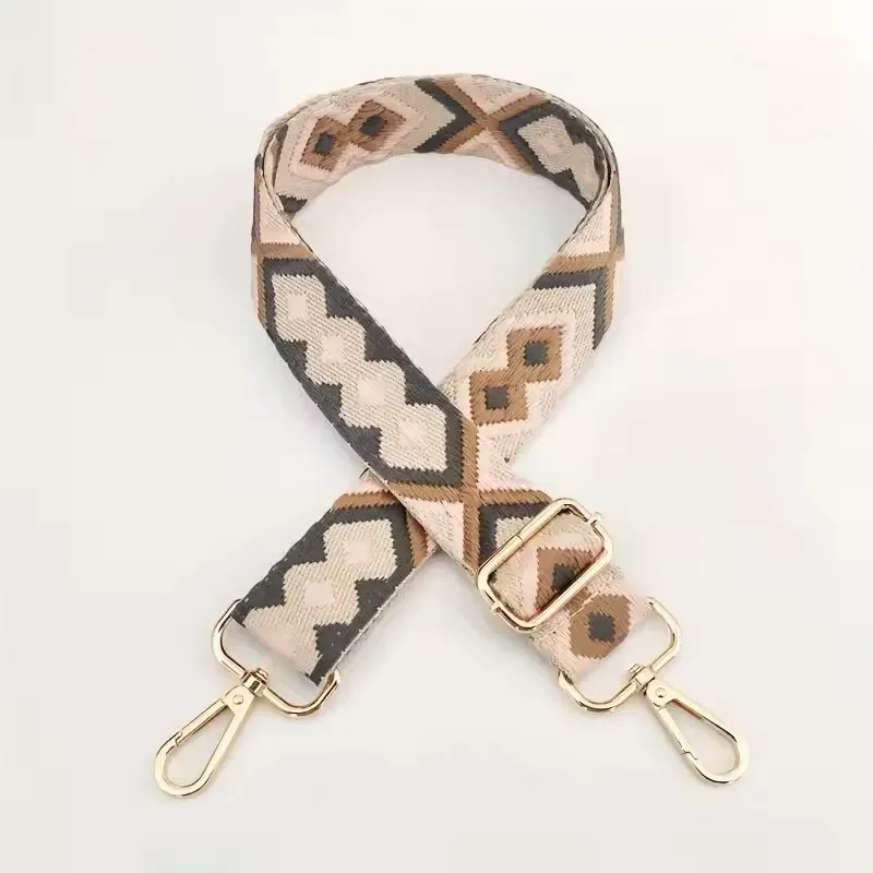sangle de sac en nylon/coton pour femmes, sangles colorées pour bandoulière, accessoires de sac à bandoulière, ceintures réglables, sangles de sac à main