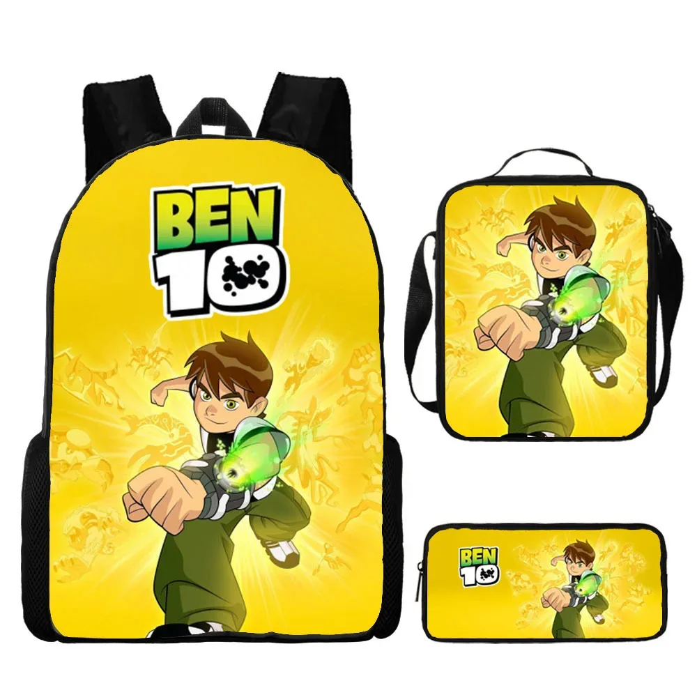 sac à dos hacker pour adolescents ben 10, sac à dos pour étudiants, sac à dos de dessin animé, sac à bandoulière pour stylos