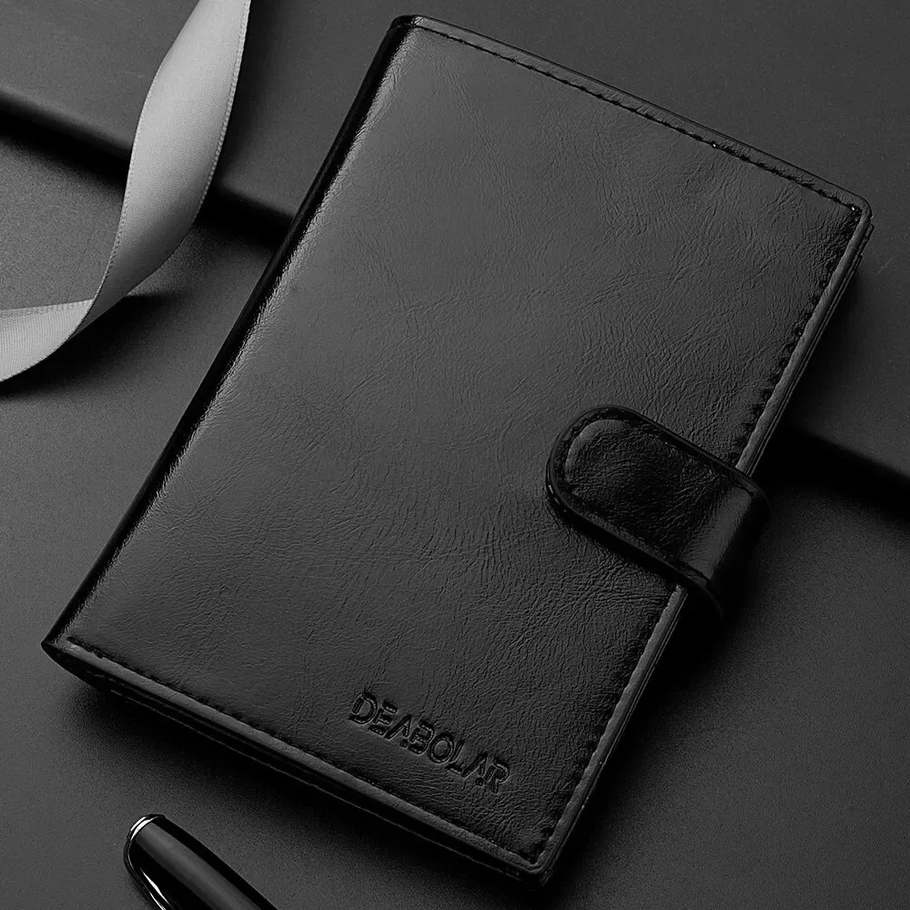portefeuille de voyage élégant sac de passeport multi-carte porte-carte portable multi-fonction hommes