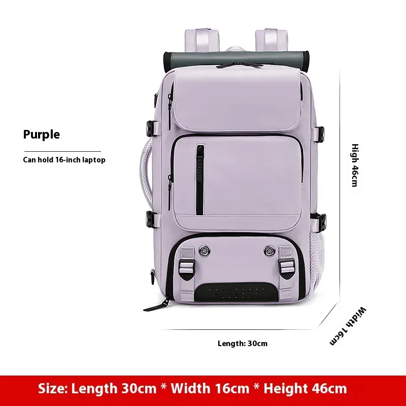 grand sac à dos de voyage, sac à dos embarquable, chargement usb, étanche, sac à dos de voyage extérieur, compartiment à chaussures indépendant