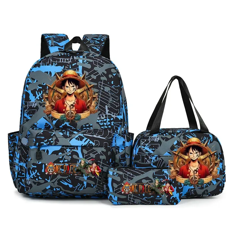 sacs à dos one piece pour étudiants, sacs d'école pour adolescents, hommes et femmes, sac fourre-tout, pochette, sacs à dos en nylon, sacs de voyage
