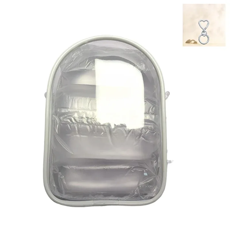 housse de protection transparente anti-poussière pour vêtements de bébé, présentoir de rangement pour sac de marche de 15cm