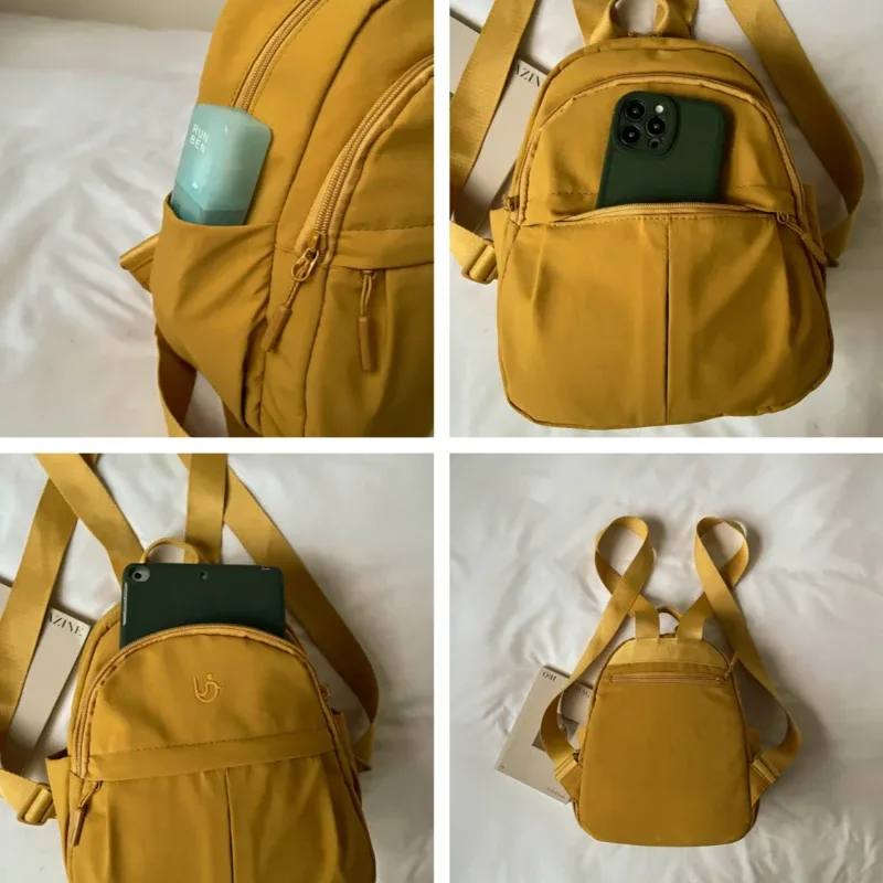 nouveau mini sac à dos en nylon léger et respirant pour femme, idéal pour les trajets quotidiens, sac à dos décontracté grande capacité pour étudiante