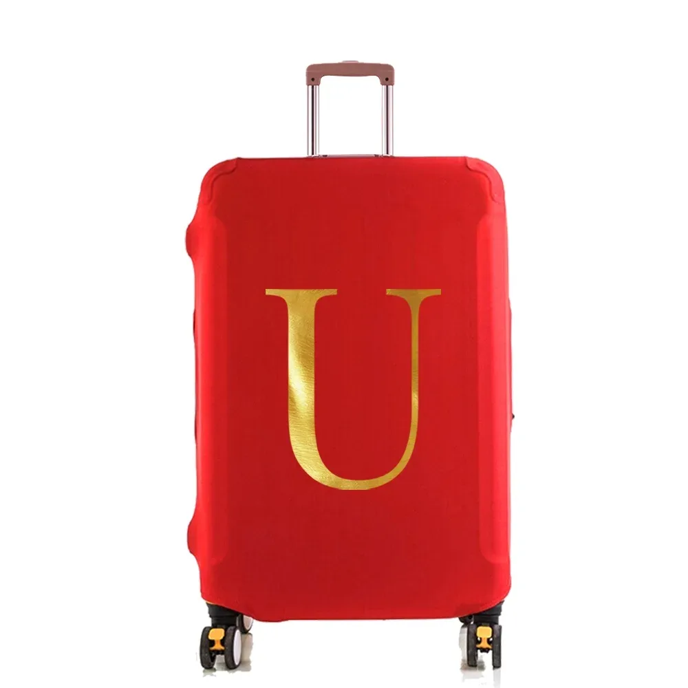 housse de protection élastique pour valise, housse anti-poussière tendance pour bagages à roulettes de 18 à 28 pouces, avec impression de nom, accessoires de voyage