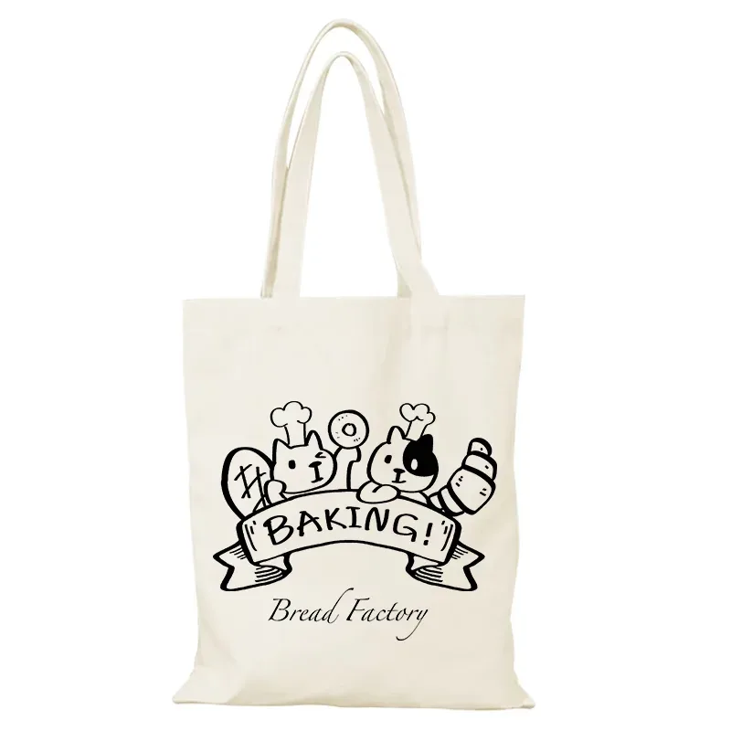 sac écologique sacs en tissu mignons loisirs le sac fourre-tout sacs à main de bande dessinée sac à main pour femme shopper shopping plage toile épaule dame nouveau