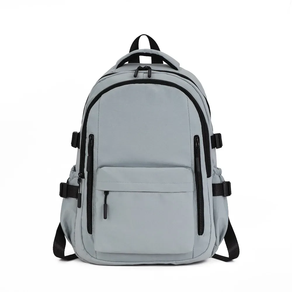 sac à dos d'étudiant de couleur unie, en tissu oxford, style harajuku, sac à bandoulière de style coréen, grande capacité, sac d'école pour étudiants, voyage