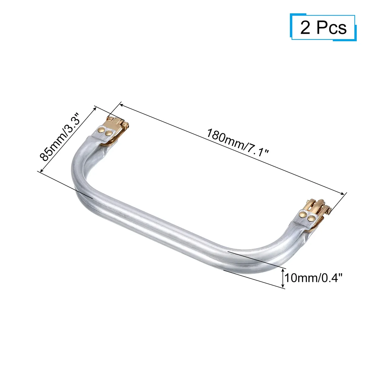 2 pièces cadre de sac à main en métal 15-35 cm, cadre rectangulaire avec fermoir kiss lock, pièces de rechange pour la fabrication de sacs diy