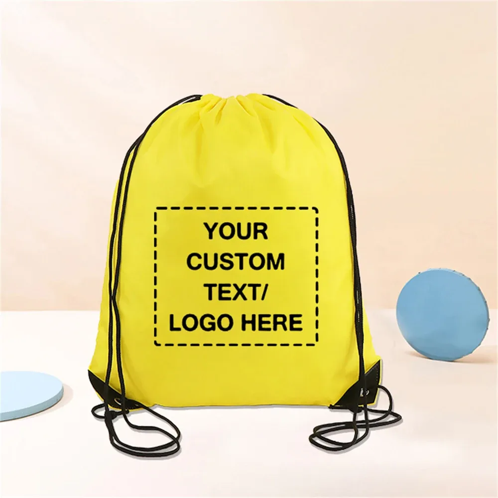 sacs à dos personnalisés à cordon de serrage, sacs de rangement pour sac à dos de sport, pour l'école, la gymnastique, le voyage, logo/texte/photo personnalisé