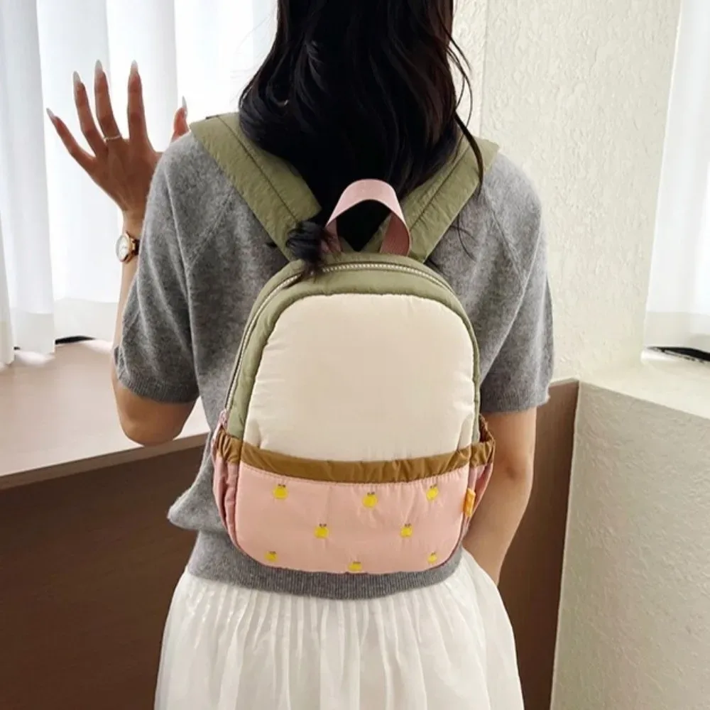 sac de rangement en nylon pour enfants, sac à dos en tissu à motif de fruits, sac à dos de jour à double épaule, grande capacité, sac d'école pour étudiants, extérieur