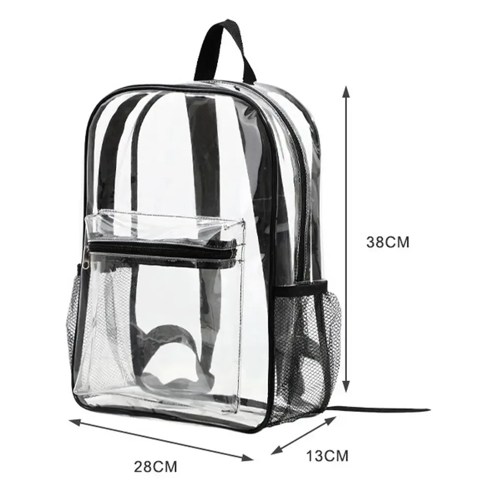 petit sac à dos transparent en pvc imperméable, sac de téléphone portable de plage d'été, sacs de rangement pour voyage et école