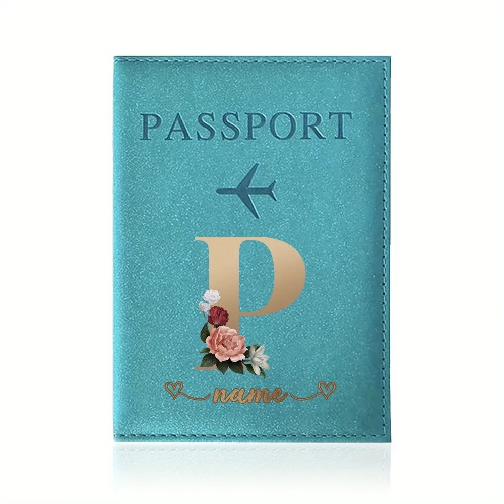 porte-passeport personnalisé avec nom personnalisable - capable d'imprimer des noms jusqu'à 26 lettres.
