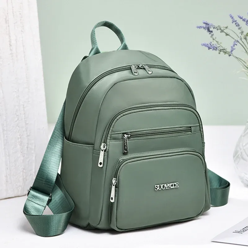 sac à dos multi-poches pour femmes, décontracté et tendance, grande capacité, sac à dos de voyage pour filles, sac à dos de haute qualité en tissu, sac à dos de jour