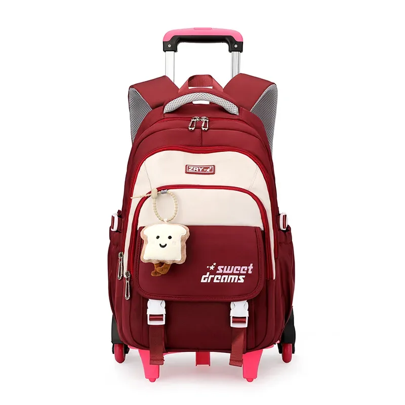 sacs à dos scolaires à roulettes pour filles, mochila, sac à dos enfant, bagage à roulettes, sac à dos scolaire