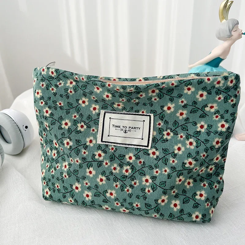 trousse de maquillage pour femmes et filles, sacs cosmétiques floraux, beauté féminine, organisateurs de maquillage, rangement de rouge à lèvres, étui à crayons étudiant, cadeau