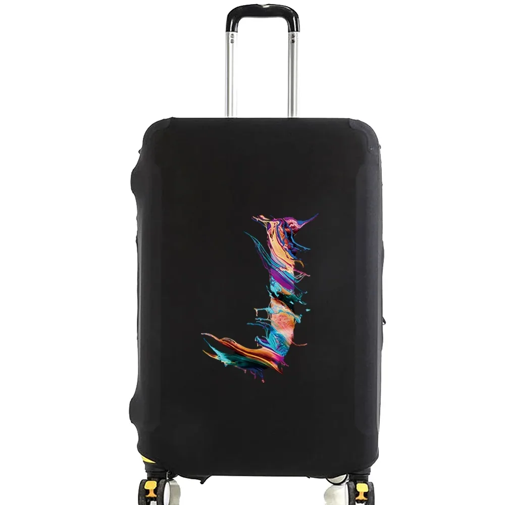 juste de protection pour bagages, peinture à la mode, série 26 lettres, motif de valise, sacs à poussière élastiques, étui, accessoires de voyage, 18-28 po
