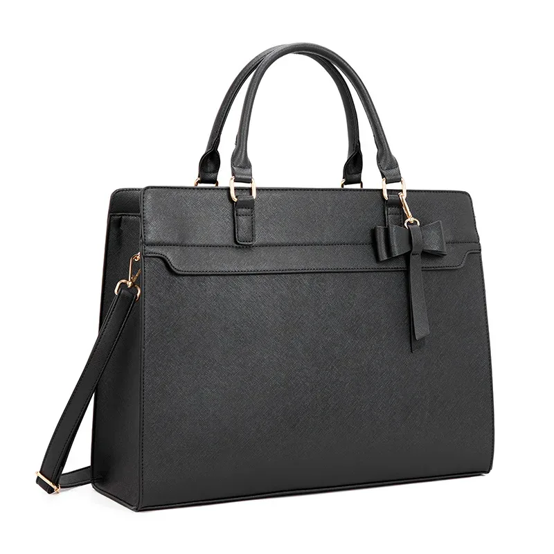 porte-documents pour ordinateur portable de grande capacité 15.6 pouces pour femmes, fourre-tout multifonctionnel, sac à main à bandoulière, sac de travail