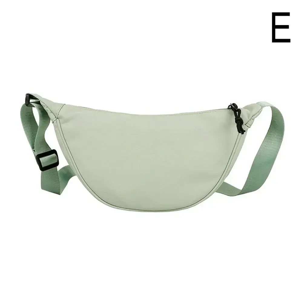 sac à bandoulière en nylon pour femmes, mode portable décontracté hobos sport poitrine sac sous les bras étudiants forme de boulette épaule b x7r8
