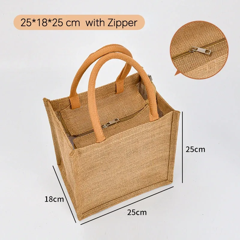 lot de 100 sacs fourre-tout en toile de jute personnalisés, sacs d'épicerie, sacs de plage, sacs cadeaux de mariage et d'anniversaire, sacs laminés avec logo, vente en gros