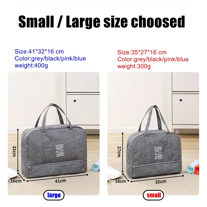 sac de sport de grande capacité pour yoga, gym, paquet de week-end, sacs à bagages, sac à main de voyage oxford pour femmes et hommes, organisateur d'emballage