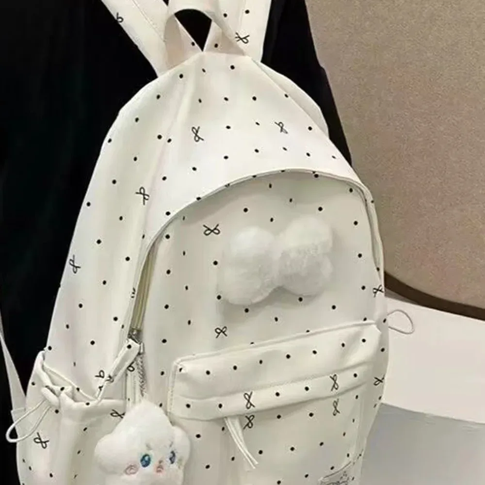 nouveau sac à dos à nœud de grande capacité, ultra-léger et respirant pour filles, sacs à livres en nylon pour étudiants