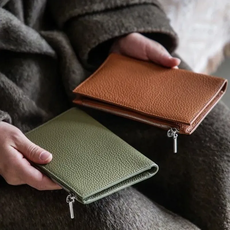 porte-passeport en cuir, portefeuille de voyage étanche pour femmes et hommes, couverture à fermeture éclair