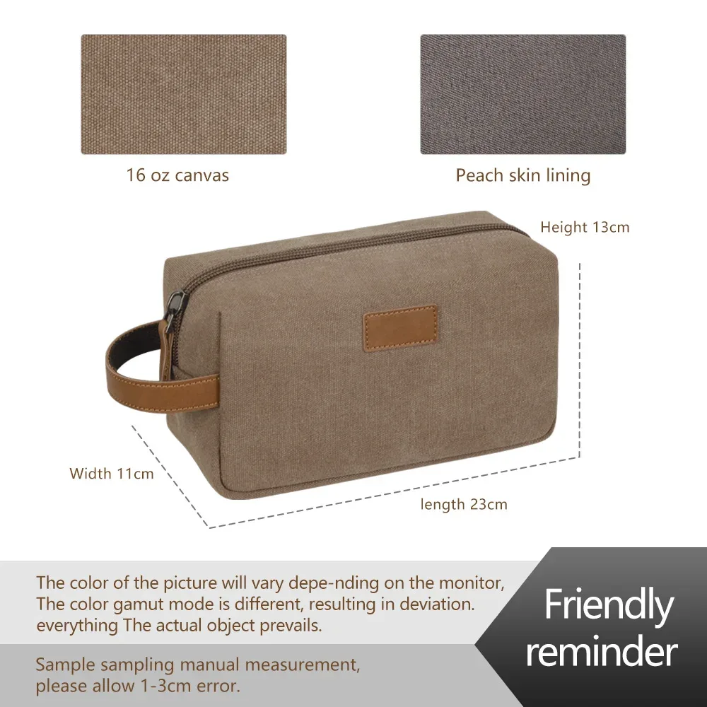 trousse de toilette multifonctionnelle en toile avec logo personnalisé, sac de voyage pour hommes, trousse de rasage suspendue, trousse de toilette pour hommes