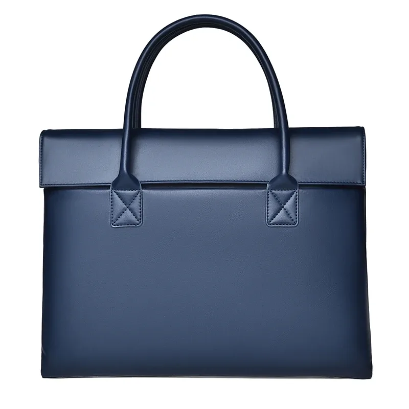 sac pour ordinateur portable de 14 pouces unisexe léger sac d'ordinateur de banlieue d'affaires résistant à l'eau porte-documents pour femme en pu cadeau de vacances essentiel