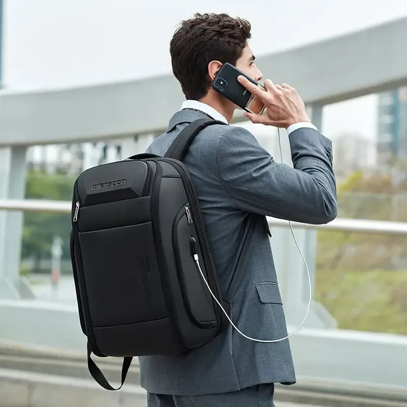 sac à dos d'affaires 35 l pour hommes, étanche, grande capacité, voyage d'affaires, mot de passe multifonctionnel, antivol, pochette d'ordinateur