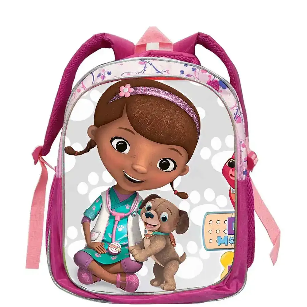 sac à dos d'école doc mcstuffins pour garçons et filles, 12 pouces, sac à dos pour élèves de maternelle, sac à dos à la mode pour étudiants, mochila