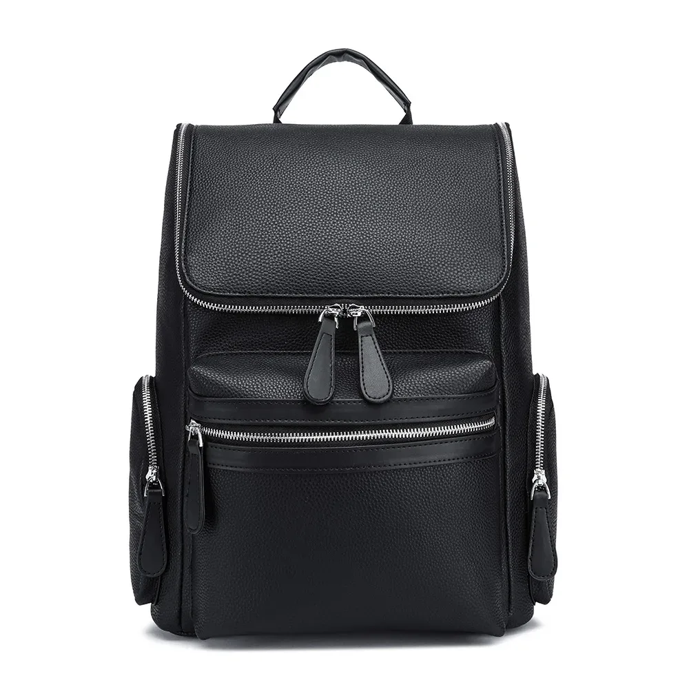 sac à dos de luxe pour homme, sacoche d'affaires pour ordinateur portable, sac à dos de voyage en cuir d'alligator tendance, grande capacité, cartable pour homme