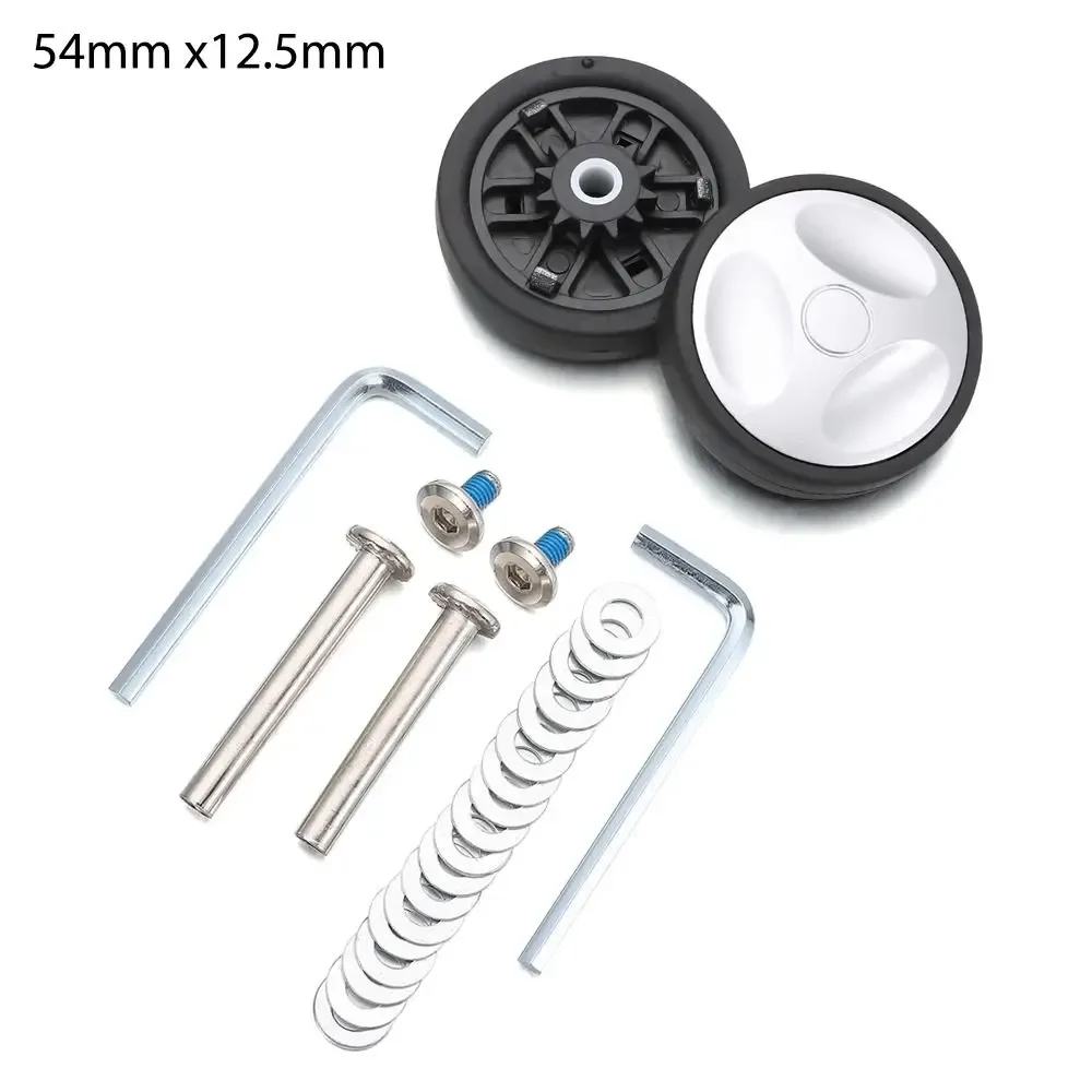 pièces de valise portables, essieux de remplacement de roues de valise avec vis, roues de bagages de voyage, roues de remplacement, accessoires de bagages