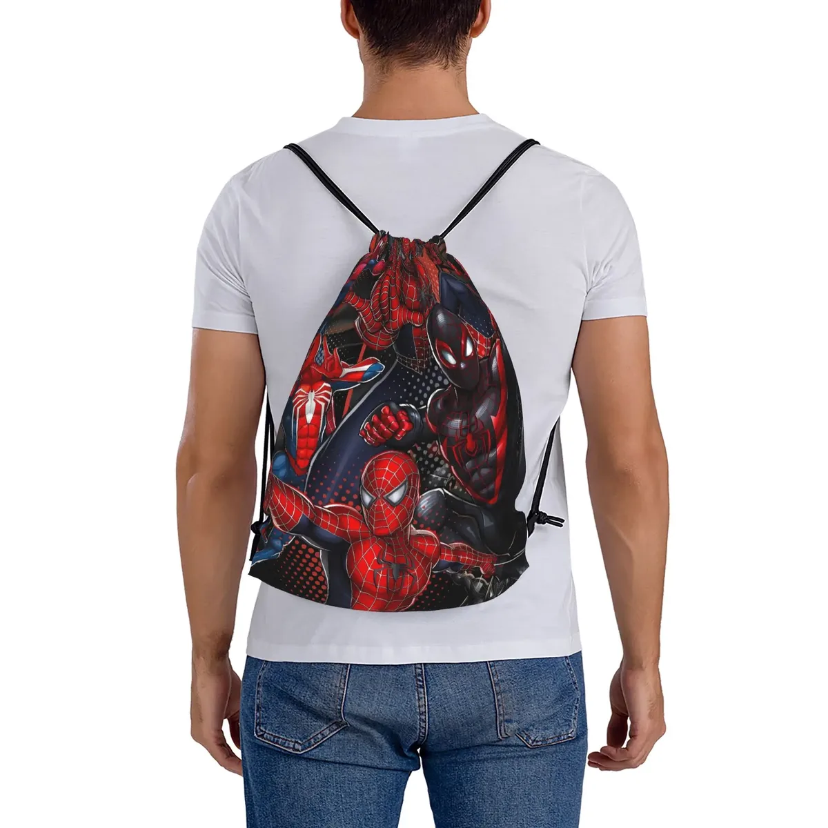 sac à cordon s-spiders heroes, sacs à dos de grande capacité, sacs de sport de football, sacs à cordon pour femmes